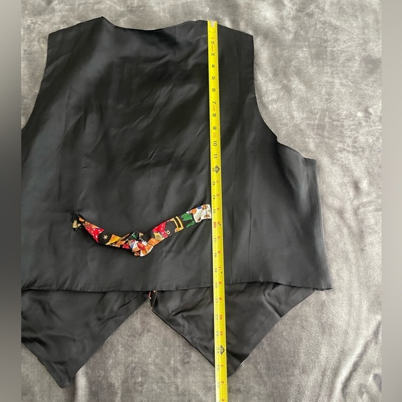 Vintage 111 Main Christmas Vest Over Sweater Holiday Thin Button Up Size 2X - Picture 10 of 12